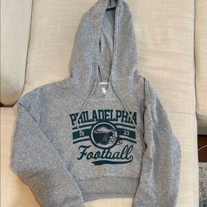Gray Philadelphia Football Hoodie